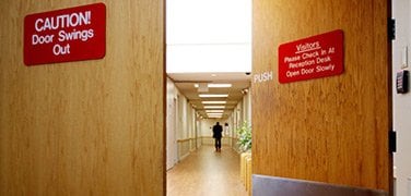 Doors into the Psychiatric Center