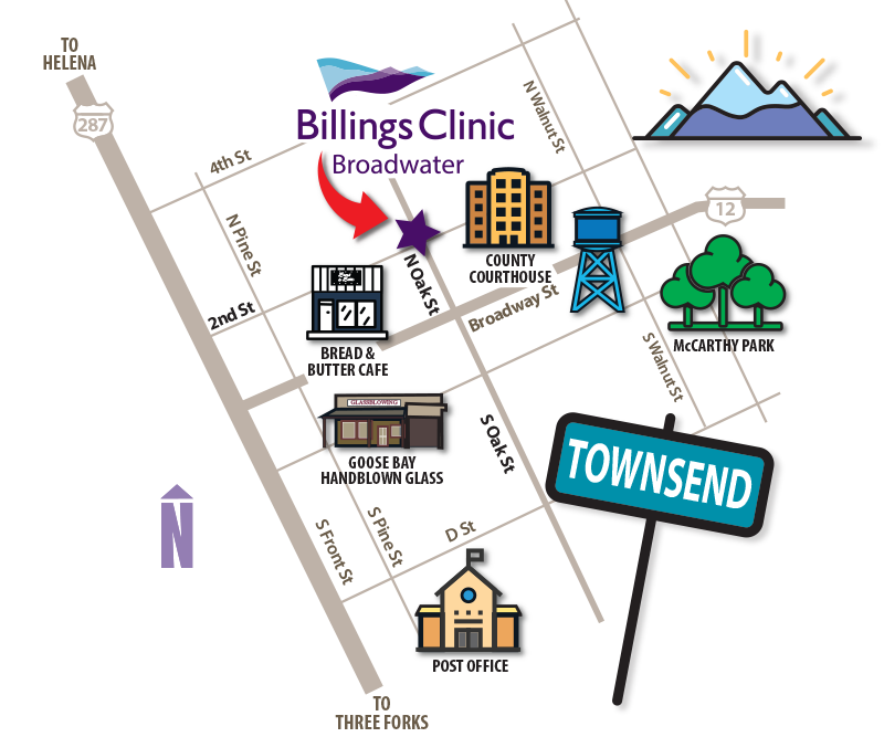 Billings Clinic Broadwater - Health Care in Townsend, MT - Map