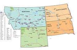 Billings Clinic Outreach Map