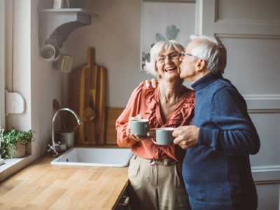 Happy Couple at Home